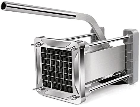French Fry Cutter, CUGLB Professional Potato Cutter Stainless Steel with 1/2 Inch Blade Great for Carrot Cucumber Vegetable