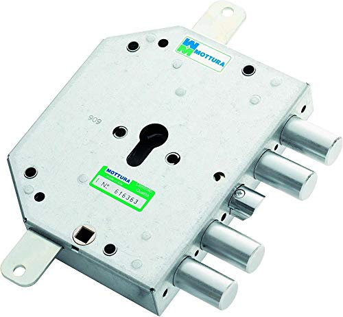 Serratura VDS Mottura 89C855, A chiave, Ottone, One-Touch, Spazzolato, Sicurezza per porte interne ed esterne, uffici e magazzini