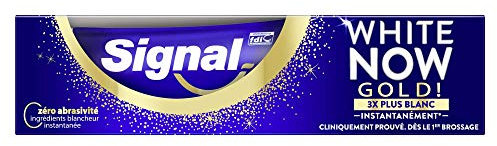 Signal White Now Zahnpasta Instant White GOLD, strahlendes Lächeln, weiße Zähne, 75 ml
