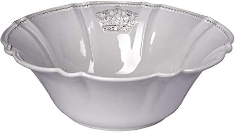 Salatschale Weiss Krone Salatschüssel Tiefe Schale Küchenschüssel Porzellan Obstschale cw503 Palazzo Exklusiv