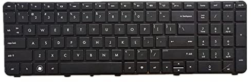 fqparts Replacement Teclado portátil para For HP Pavilion dv7-6000 dv7-6100 dv7-6001tx dv7-6002tx dv7-6008tx dv7-6009tx dv7-6020eb Negro Edición en inglés de EE. UU.