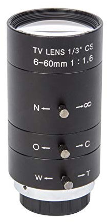 Xenocam CCTV-Objektiv, 6-60 mm, 1/3 Zoll CCTV-Objektiv, IR F1.6, manueller Zoom, manuelle Blende für CCTV-CCD-Kamera