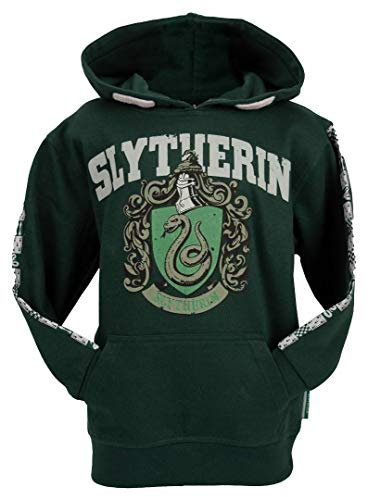 Lizenzierter Uni-Kinder-Kapuzenpullover Harry Potter Slytherin, Größen 1 Jahr bis 13 Jahre, grün, 11-13
