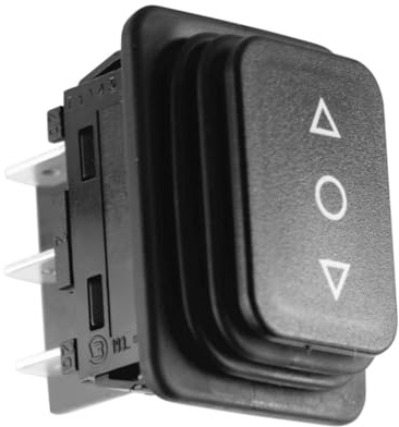 WITTKOWARE Wippentaster, IP65, 30x22mm, 2-polig, (EIN)/AUS/(EIN), 12A/250V, schwarz, Pfeil-Symbole