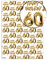 Brainbox Candy - 2 Blätter lustiges Geschenkpapier zum 60. Geburtstag - Weißgold Ballonfolie - 60 Geschenkpapier für Ihn Ihre Männer Frauen 60 Geburtstagsgeschenke - gefaltete Qualitätsschlaf