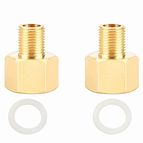 Zwei Stücke Reduzierverlängerung 1/8 außen x 1/4 innen messing