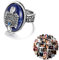 YouU The Vampire Damon Ringe Schmuck Set Vintage Stefan Salvatore Sun Family Diaries Wappenringe mit Aufkleber 21 Stück