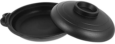 1 Pc Maceta De Barro Olla De Inducción Olla De Porcelana Olla De Barro para Cocinar Recipientes con Tapas Pote De Frijol De Cerámica Cacerola Aleación De Aluminio Estilo Europeo