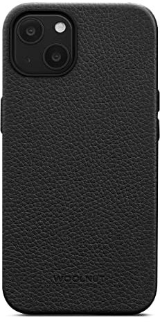 Woolnut Leder Hülle für iPhone 13 - Schwarz
