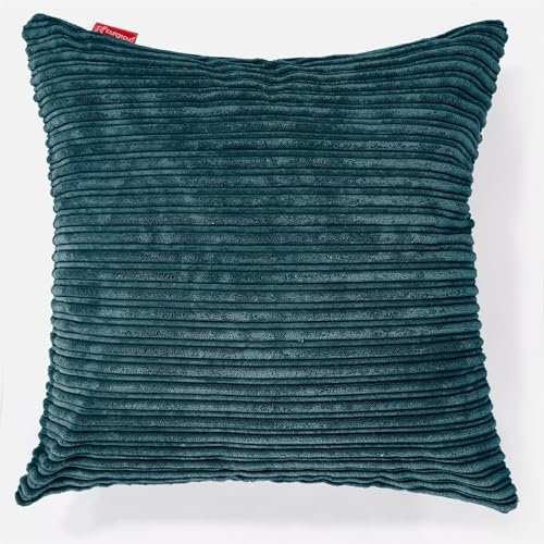Lounge Pug Extra Große Kissen 70 x 70cm Cord Blaugrün Zierkissen Sofakissen Dekokissen