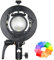 Godox S2 Speedlite Staffa Bowens Mount per Godox Flash Godox V1 AD200Pro AD200 AD400Pro Altri flash, controllo preciso dell'inclinazione S-Type Flash Holder per fotografia Softbox, ombrello