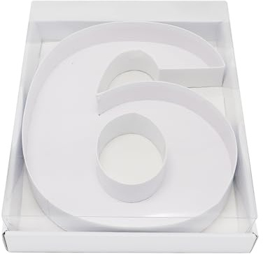 30,5 cm befüllbare Schachtel aus Karton, Zahlenform, transparenter Deckel, für Süßigkeiten, Charcuterie, Weideverpackungen (6 oder 9)