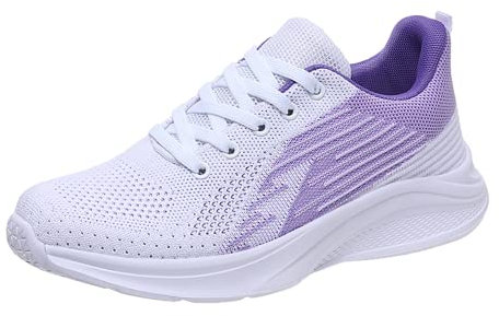 Donna Uomo Scarpe da Ginnastica Unisex Corsa Sportive Running Sneakers Casual all'Aperto, Viola, 38EU(2266-Purple38)