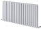 Ingarsby Horizontal Radiator Oval Panel Double Column Hallway Bathroom Radiator 600 x 1180 White