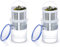 DRYFAL 2 Pack Pickle Jar With Strainer Insert, Storage Container With Leaks-Proof and Lock It Lid, Deli Food Holder Keeper Lifter for Jalapenos