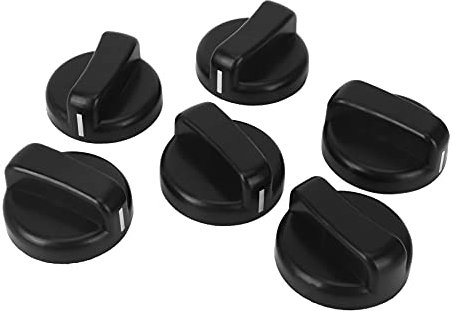 sunn Lot de 6 cuisinières en plastique noir pour cuisinière à gaz