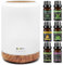 Essential Oil Diffuser- 300ml Aroma Diffuser Humidifier, Anion Air Diffuser with 7 Colorful Led Lights, Quiet Ultrasonic Aromatherapy Diffuser with Cool Mist, Air Humidifier for Bedroom, Home, Office