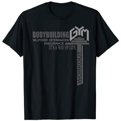 Gym, Fitness Outfit für Workout, Bodybuilding, Krafttraining T-Shirt