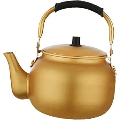 JISADER Tetera de Aluminio Elegante para Disfrutar al Aire Libre, 3 litros