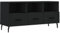 vidaXL TV Schrank, Fernsehschrank mit 3 Schubladen, Fernsehtisch für Wohnzimmer, Lowboard Sideboard TV Ständer TV Gerät, Schwarz Holzwerkstoff