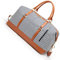 Reisetasche aus Segeltuch mit großem Fassungsvermögen, für Wochenende, Übernachtung, Reisetasche, Handtaschen mit Schultergurten für Damen und Damen (schwarzer Streifen), Schwarz