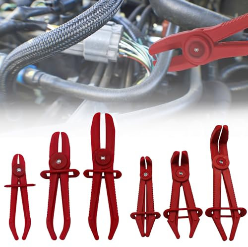 Nizirioo Lot de 6 pinces de serrage pour tuyaux de carburant, de frein et de carburant