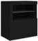 vidaXL Sideboard, Kommode mit viel Stauraum, Highboard Schrank mit LED-Leuchten, Anrichte Beistellschrank Standschrank, Modern, Schwarz