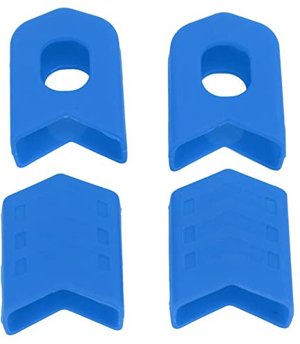 Tissting Fahrrad Kurbelschutz Schutzhülle Blau - Schützen Und Stylen Sie Ihre MTB Mountainbike Kurbelgarnituren Mit Flexibler Und Zugfester Silikonabdeckung