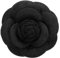 PATIKIL Broches en Forme de Fleur de Camélia, Broches Vintage en Tissu Faites à La Main pour Femmes, pour Chapeau, Robe, Chemise, Cravate, Corsage, Noir