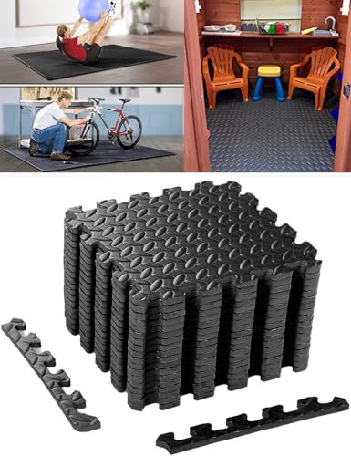 Bodenschutzmatte Fitness Matte - 20 extra Dicke Bodenmatten - Puzzle Sportgeräte Matte Fitnessmatte Turnmatte Unterlegmatte Bodenmatte Sport Mat Trainingsmatte Gummimatte Yogamatte Fitness