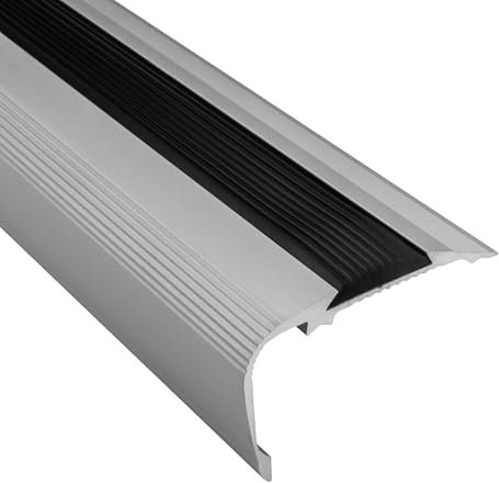 Alu Treppenkantenprofil Stufenprofil Leiste silber matt T52mm H33mm L2,7m