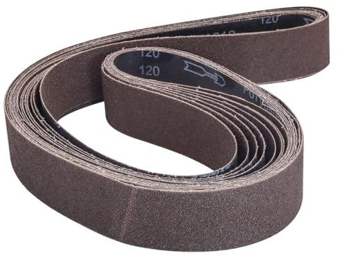 8 Pack Sanding Belts 2 X 72 Inch, Aluminum Oxide Metal Sanding Belts for 2x72 Belt Sander,2 PCS each 40 60 80 120 Grits