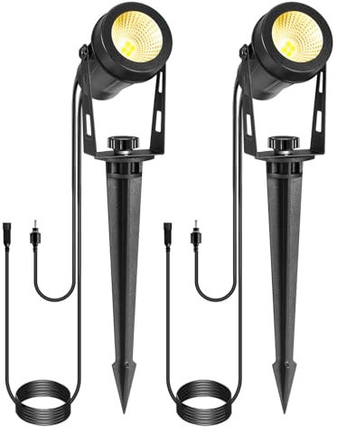 Greenclick 2er Set Gartenleuchten ohne Stecker 12V 3W Verlängerungslampen