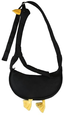 Gänse-Tasche, Gänse-Geldbörse, Gänse Umhängetasche, Lustige Gänse-Umhängetasche aus Segeltuch, Gänse für Jungen, Mädchen, Reisen und den täglichen Gebrauch, niedliche Tier-Tragetasche aus Segel