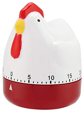 HAOHIZE Belle Minuterie de Poulet, Minuterie de Cuisson de Cuisine, Compteurs d'alarme Forts, Réveil de Cuisine Mécanique de Taille Mini pour Rappel de Synchronisation de