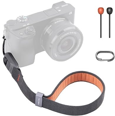 PGYTECH Kamera-Handschlaufe Air, Verstellbarer Schnellverschluss-Kameragurt für Fujifilm x100vi Filmkamera/Vintage-Kameras/Spiegellose Kamera, Tiefes Grau