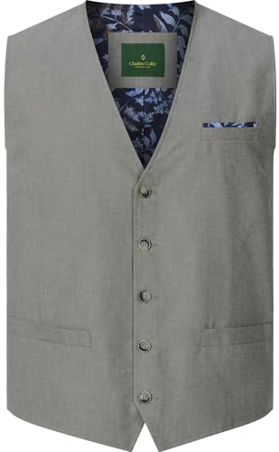 Charles Colby Herren Weste Duke Barnabor Beige, 3xl (xxxl) - 64