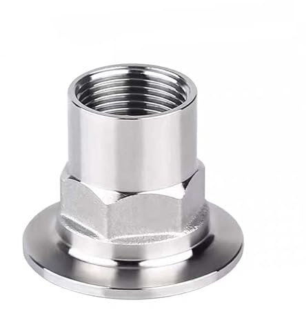 JIEYUZYUO Tri Clamp Hex Female Threaded Adapter Pipe Fitting/Flange 50.5Mm/1/2