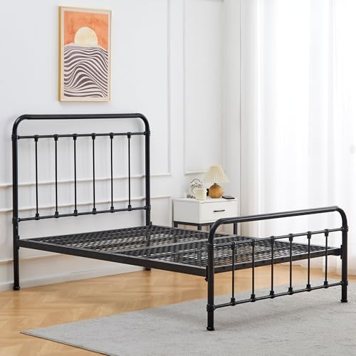 Reinforced Beds, MELTON BED, Reinforced Mesh Base, Curved Metal Bed Frame, Exclusive Product (Double)