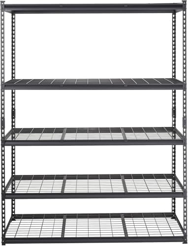 Garage Shelving, 5 Tire Storage Shelving Heavy Duty Garage Shelves 3000LBS Load Bearing, Full Metal Shelving Units, Durable Construction, Adjustable Shelves, Easy Assembly, 60''W x 24''D x 78''H