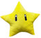 Super Invincible Star Plush Pillow - Soft & Cuddly Mario Starman Cartoon Plushie for Kids, Teens, & Gamers - Collectible Bros Gaming Room Decor