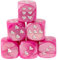 WeLoveDice - Würfel rosa mit weissen Herzen - Made in Germany - 6 Stück