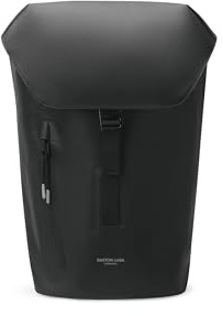 Gaston Luga DuoSeal Rucksack mit Klappe, leicht, 35,6 cm, Schwarz, Schwarz