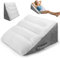 Keilkissen für Bett und Sofa, Doppelte Lesekissen zur Rückenkissen, Betterhöher, Rückenstützkissen, Matratzenkeil, Kissen Hochdichteschaum Lesekissen für Rücken, Beinen und Knien Spielen-50x50x26cm