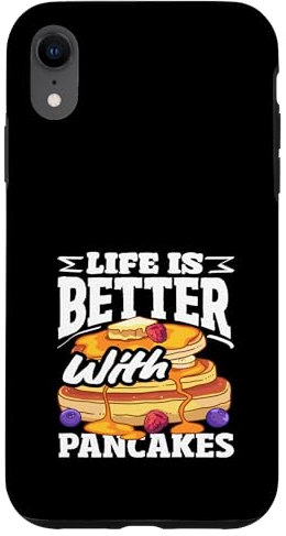 La vida es mejor con panqueques deliciosa pila Carcasa para iPhone XR