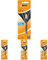BIC 4 Farben Kugelschreiberminen schwarz 4 Colours, 8er Pack, dokumentenechte Tinte, Kugeldurchmesser 1.0 mm, Strichstärke 0.4 mm