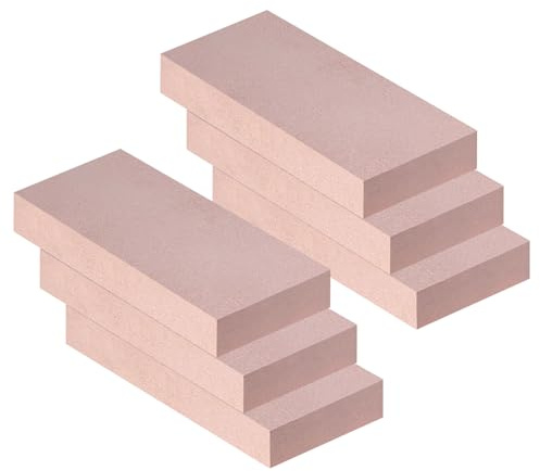 Mattoni refrattari, mattoni refrattari in argilla resistente alle alte temperature, per stufe a legna, camini, forni per pizza e affumicatori per barbecue, dimensioni 22,9 x 11,4 x 3,8 cm, confezione