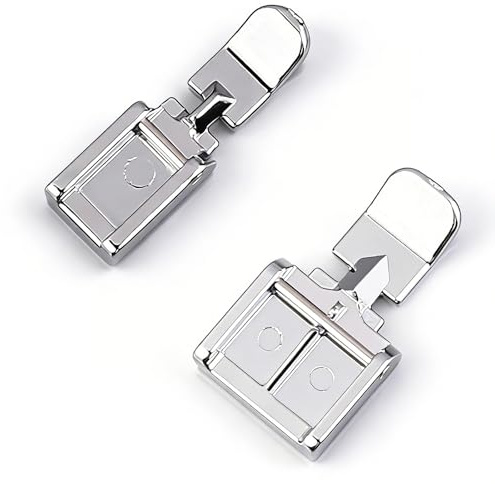 BLPRKOT 2 Pezzi Piedino Macchina da Cucire Universale, Piedino Cerniera a Clip Stretto, Compatibile con Brother, Singer, Janome e Modelli Snap-on