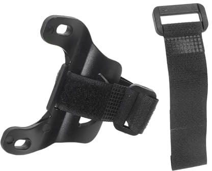 Cabilock Support de Pompe à Vélo en Plastique Léger Noir avec Clip Antidérapant, Installation Facile pour Pompe à Air Portable, Sorties et Voyages en VTT