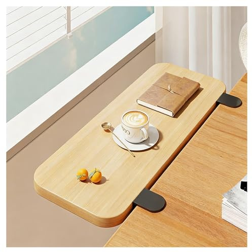 DTVEW Ergonomics Desk Extender Tray, Large Size Foldable Keyboard Extender Tray Clamp On, Armrest Support for Home and Office(100x25cm)